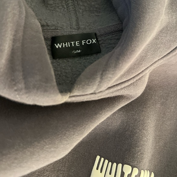 White Fox Dark Gray Hoodie - Picture 5 of 5